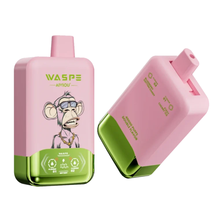 Waspe 40K Cereza burbujeante helada / Algodón de azúcar de arándano